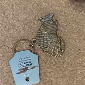 Heritage Pewter Armadillo Key Chain